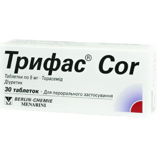 Трифас COR таблетки 5 мг №30.